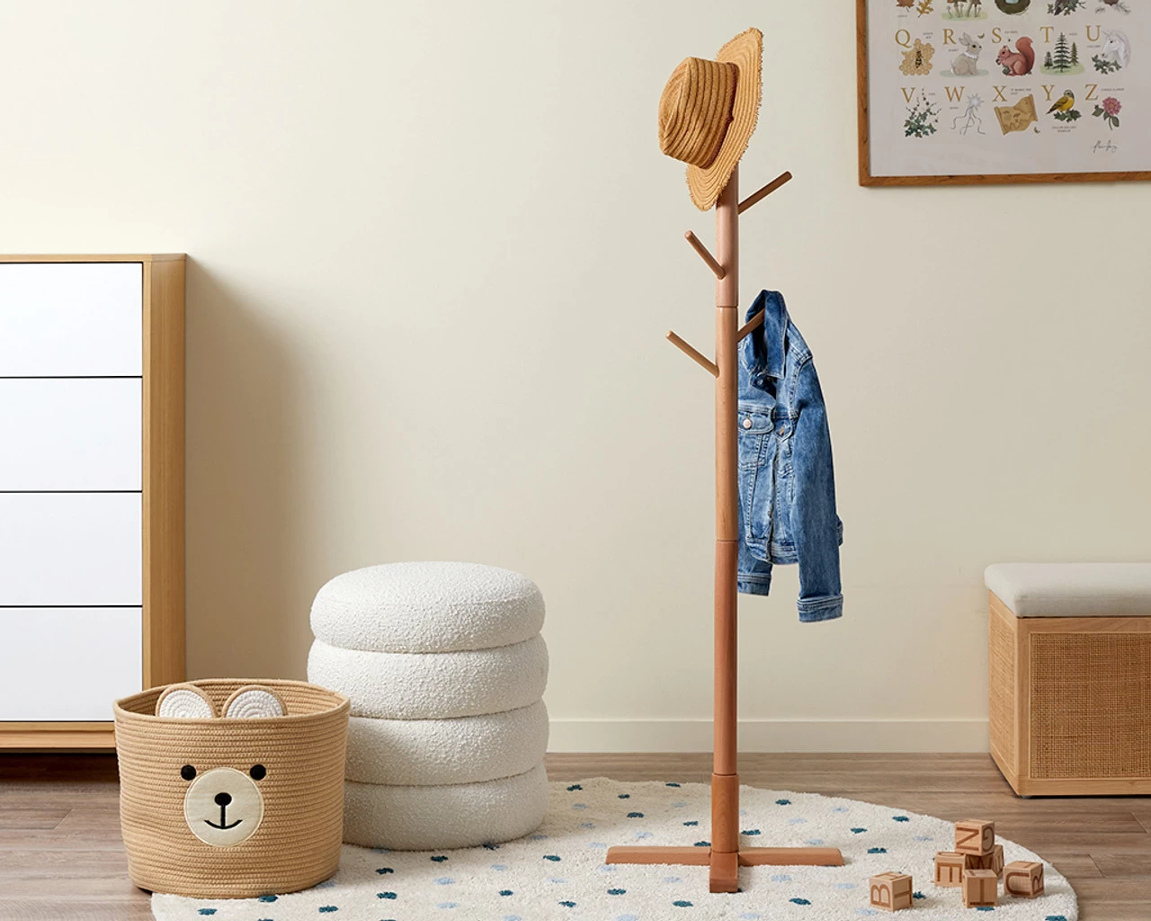 Mocka Freestanding Coat And Hat Stand - Image 6