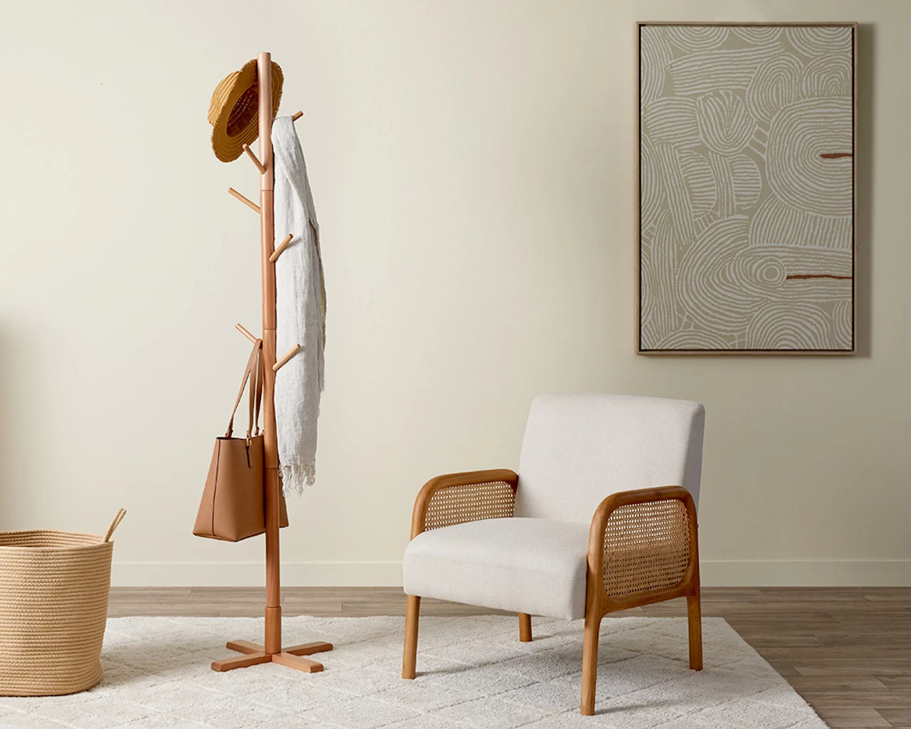 Mocka Freestanding Coat And Hat Stand