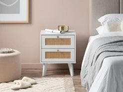 Georgia Two Drawer Bedside Table