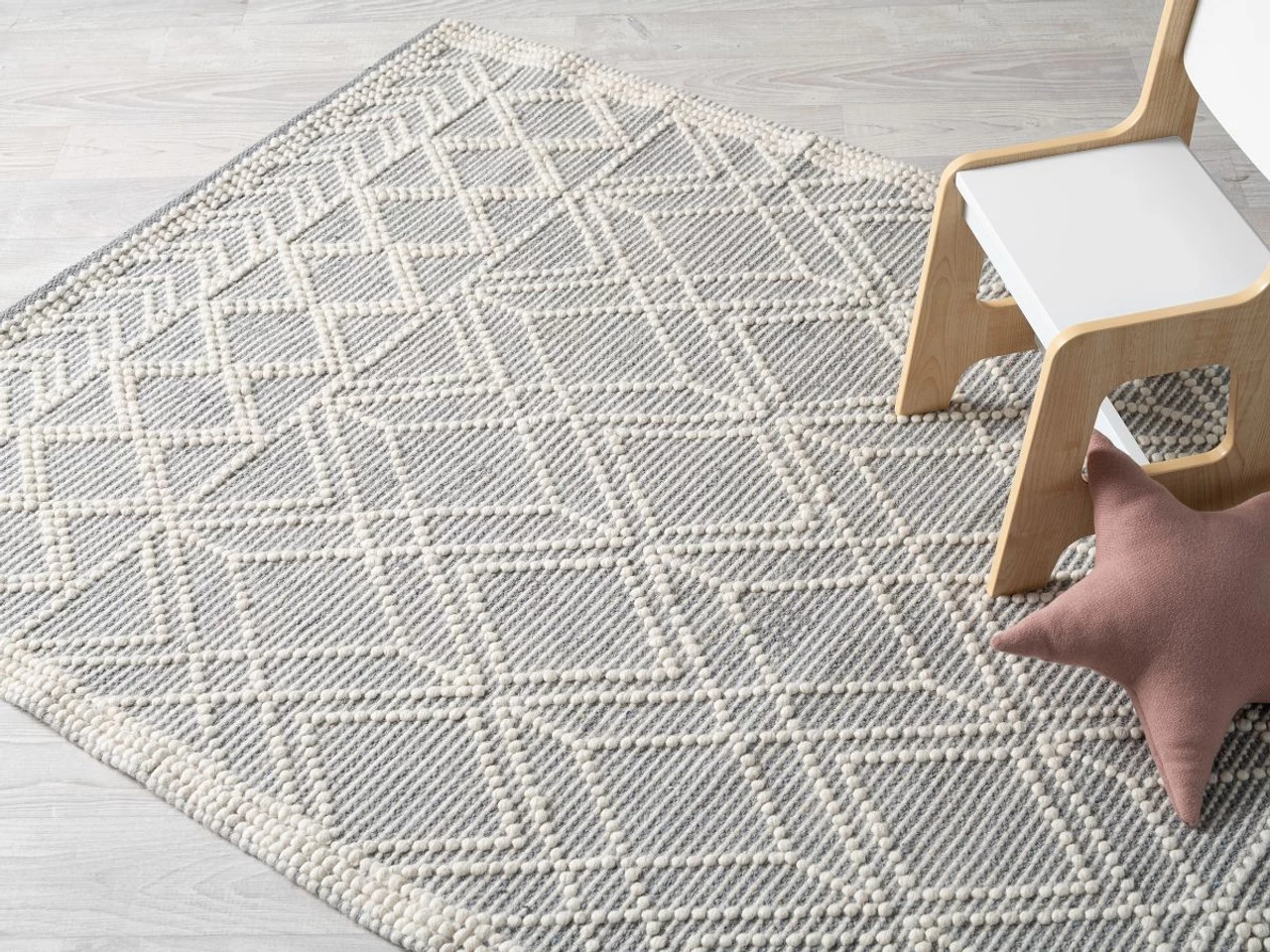 Greta Floor Rug - Natural/Grey - Medium - CLEARANCE