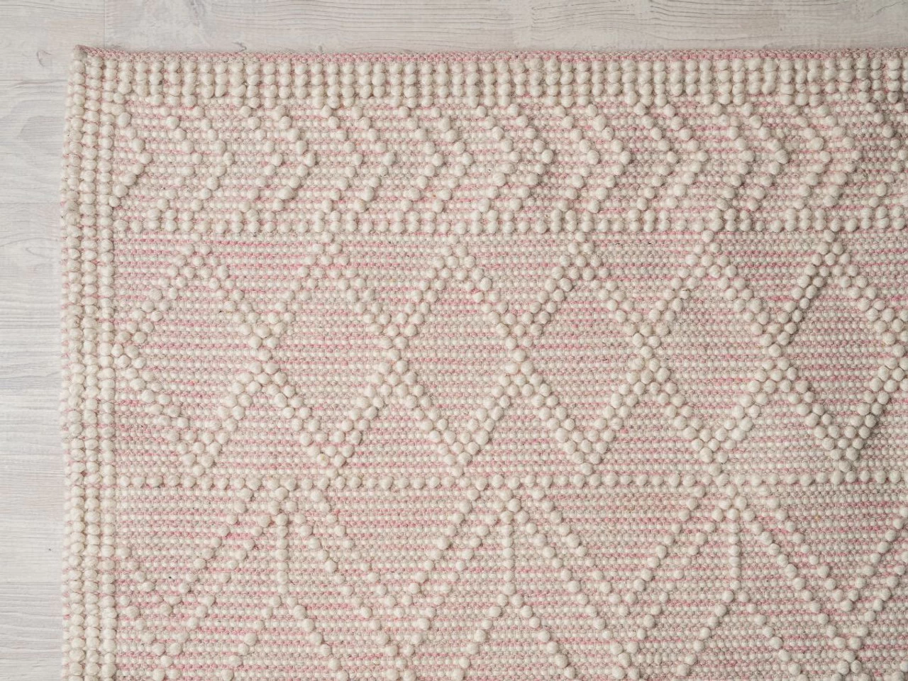 Greta Floor Rug - Natural/Pink - Medium - CLEARANCE - Image 6