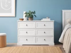 Hamptons Six Drawer - Wide
