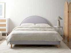 Imogen Queen Bed - Light Grey