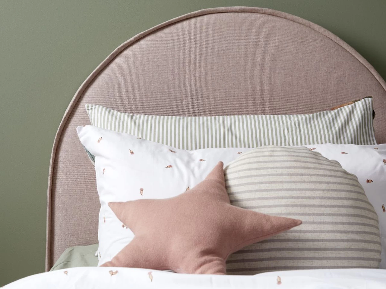 Imogen King Single Bed - Dusty Pink - Image 5