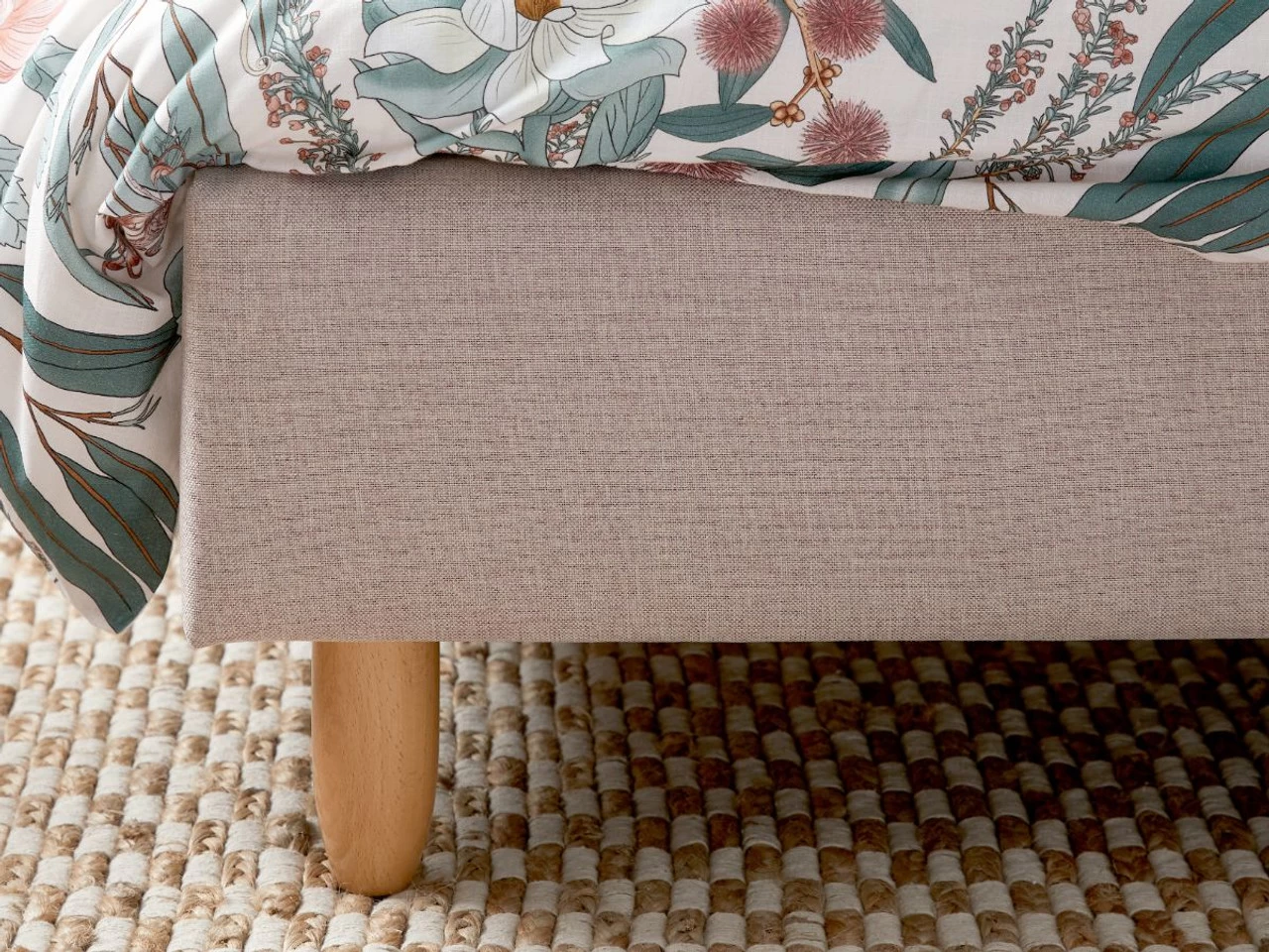 Imogen King Single Bed - Dusty Pink - Image 6