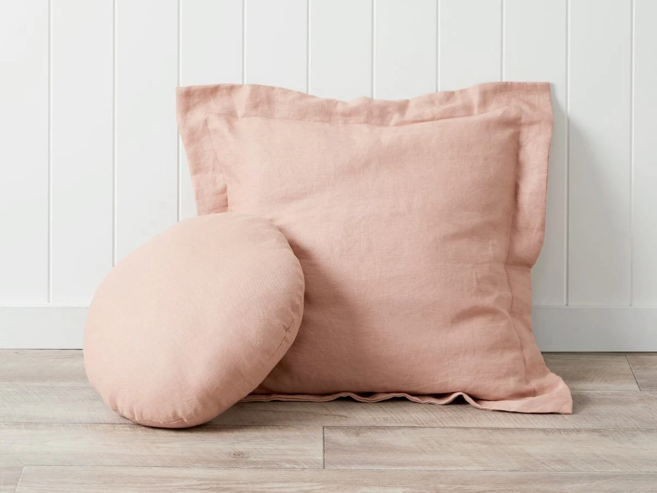 Mocka Linen Cushion - Coral Sand - Image 3
