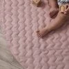 Mocka Linen Play Mat - Soft Pink- CLEARANCE