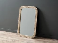 Lorrie Plaited Rattan Mirror - Rectangle - CLEARANCE
