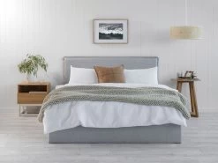 Peyton Queen Bed - Light Grey