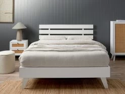 Soren Queen Bed - White - CLEARANCE
