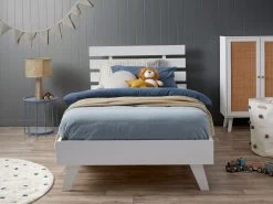 Soren King Single Bed - White - CLEARANCE