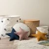 Star Knitted Cushion - Marigold