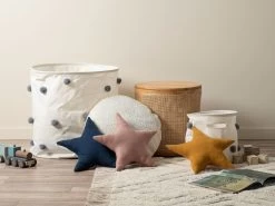 Star Knitted Cushion - Marigold