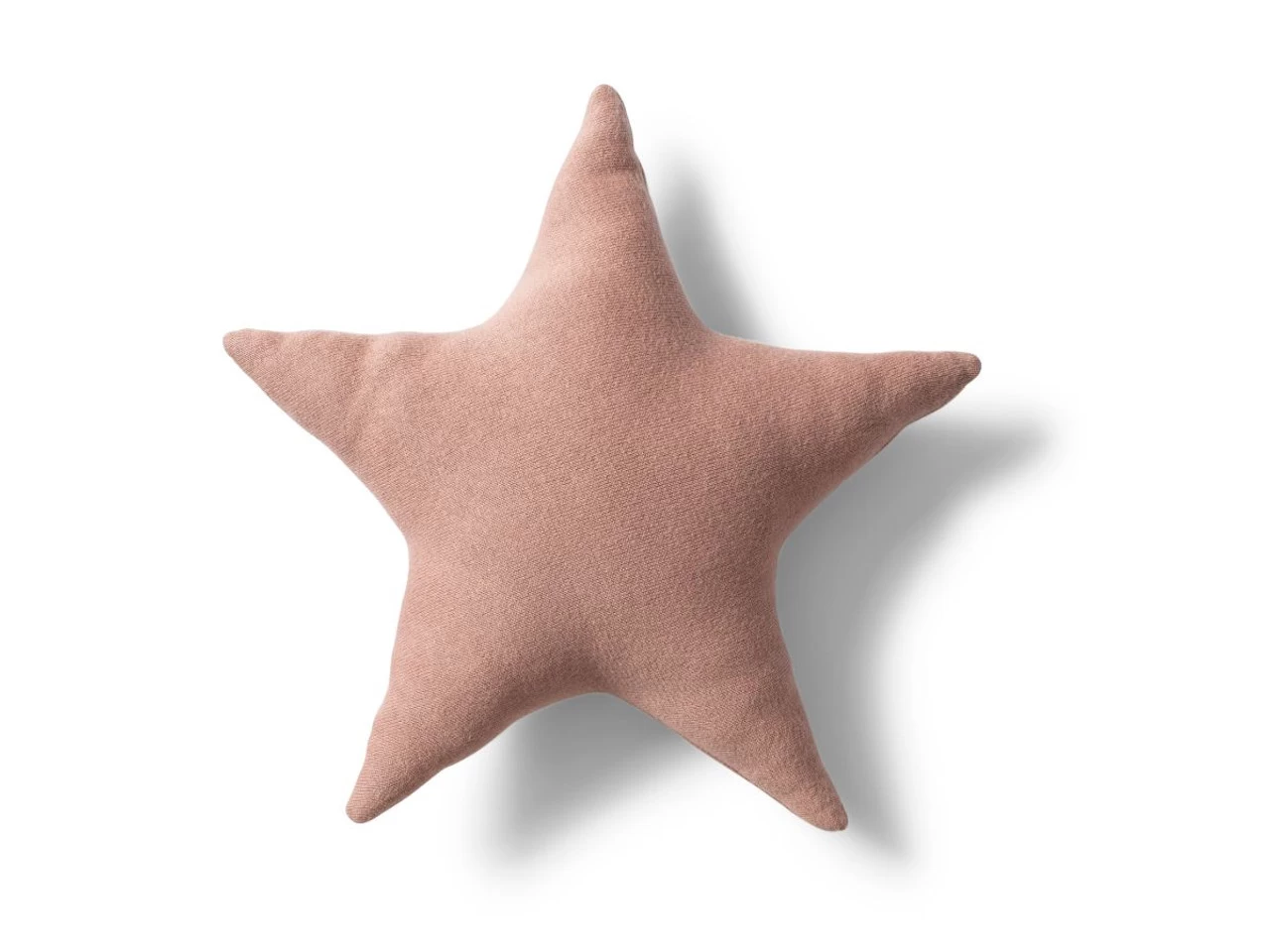 Star Knitted Cushion - Blush Pink - Image 2