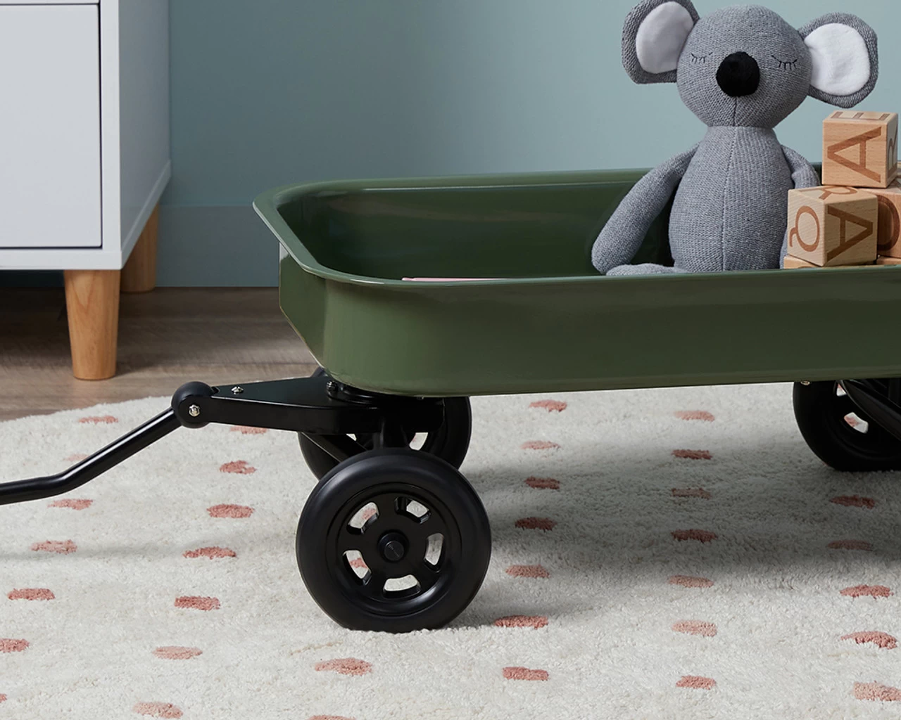 Kids Steel Wagon - Khaki - CLEARANCE - Image 3