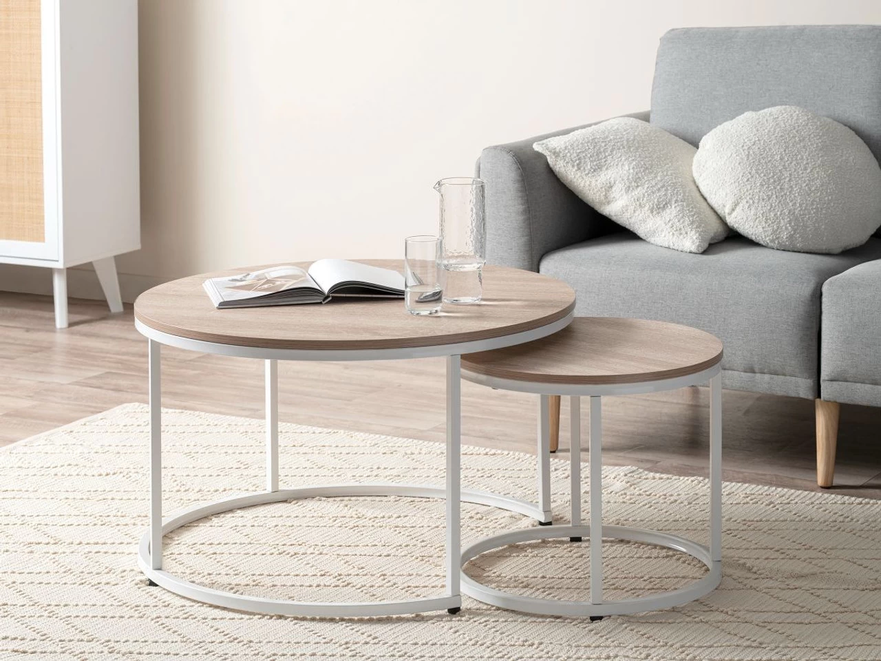 Vigo Nesting Coffee Tables - White