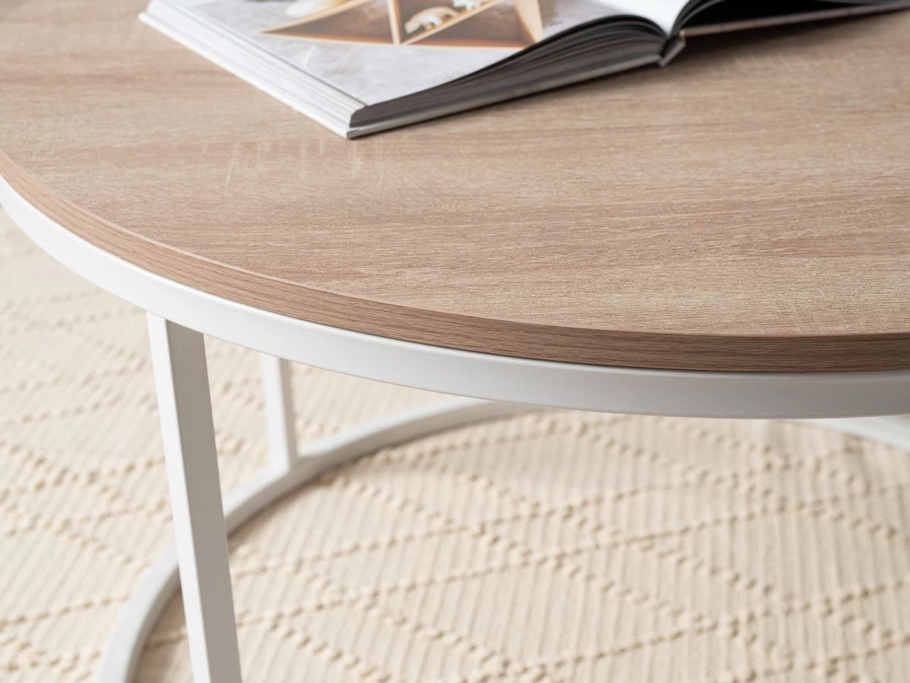 Vigo Nesting Coffee Tables - White - Image 3