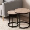Vigo Nesting Side Tables - Black