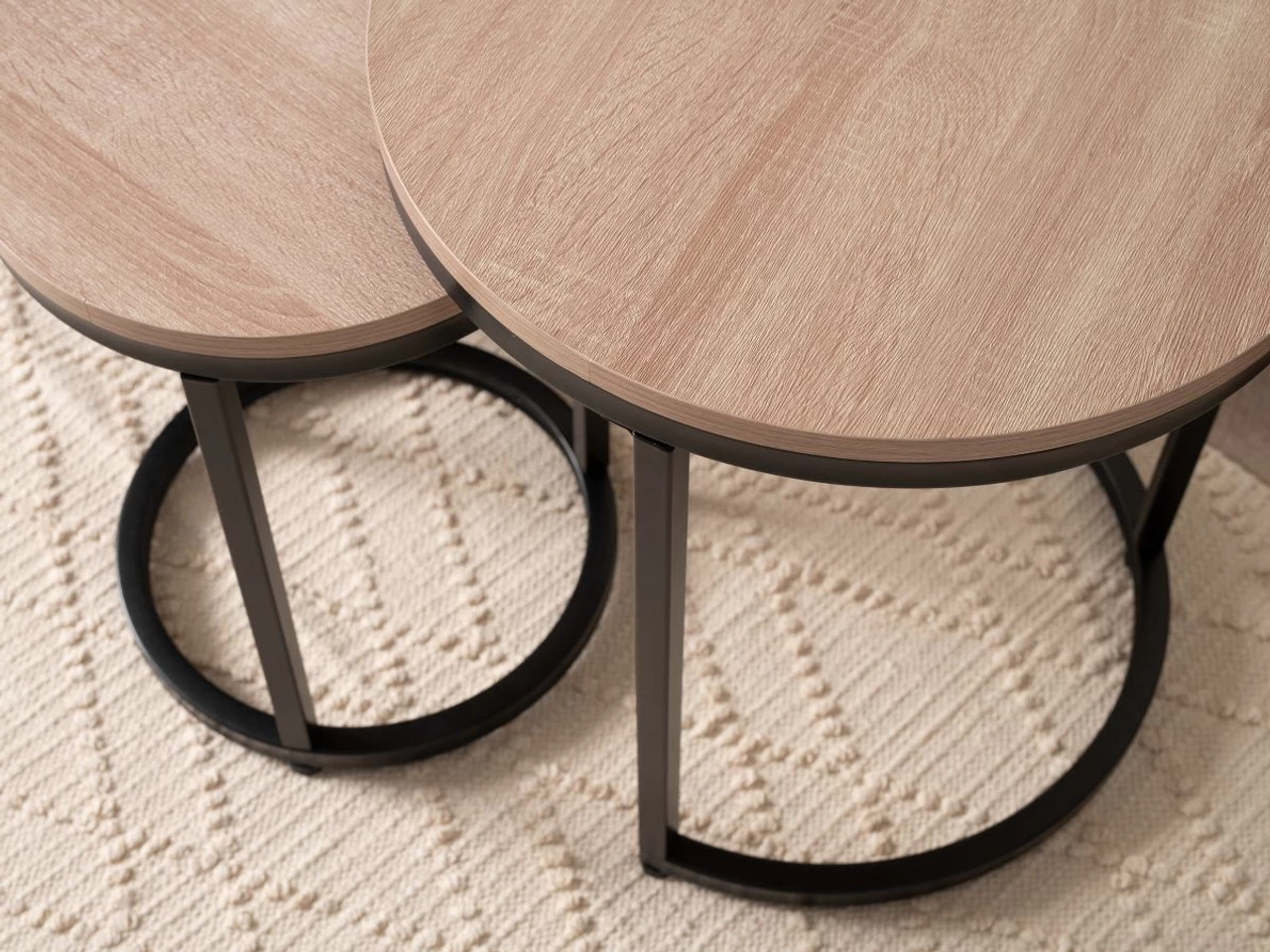 Vigo Nesting Side Tables - Black - Image 3