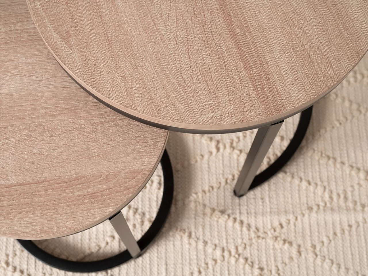 Vigo Nesting Side Tables - Black - Image 4