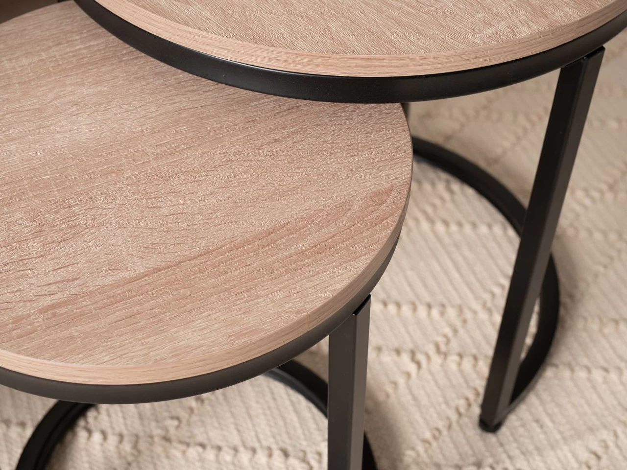 Vigo Nesting Side Tables - Black - Image 6