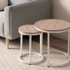 Vigo Nesting Side Tables - White