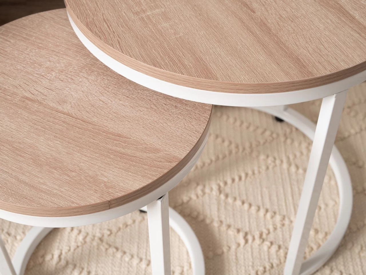 Vigo Nesting Side Tables - White - Image 5