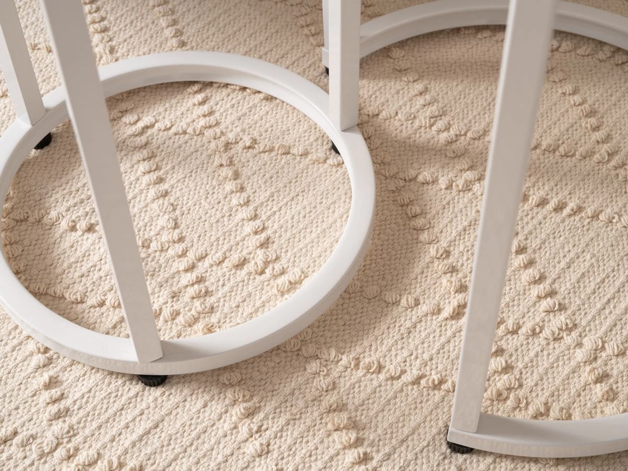 Vigo Nesting Side Tables - White - Image 4