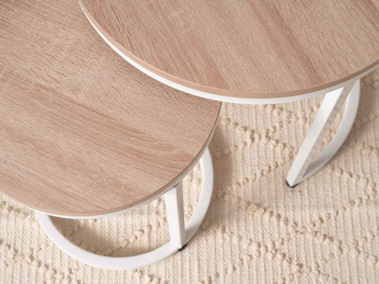 Vigo Nesting Side Tables - White - Image 3