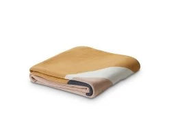 Myla Abstract Knit Throw - Navy - CLEARANCE