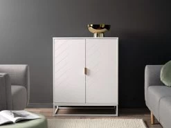 Inca Two Door Cabinet - White