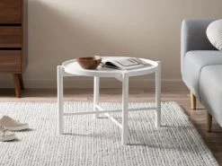 Olwyn Coffee Table - White - CLEARANCE