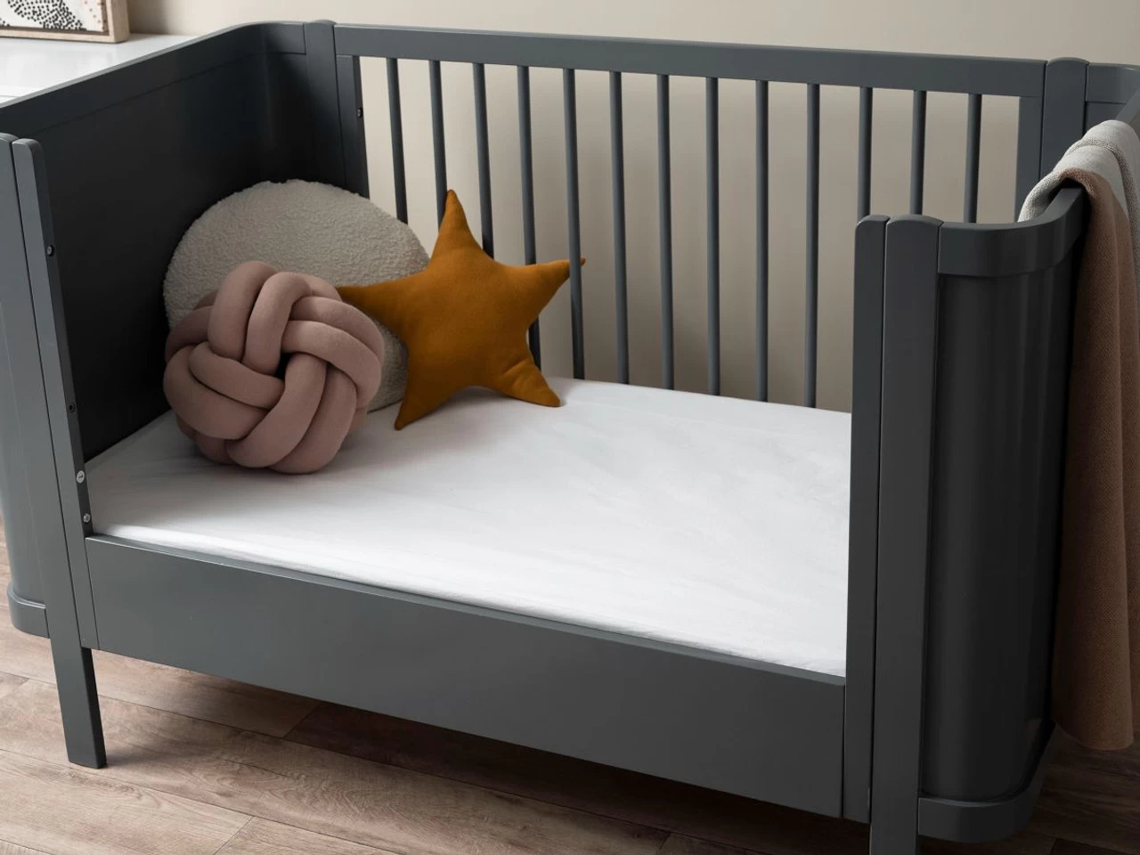 Orlando Cot Toddler Bed Conversion - Charcoal- CLEARANCE - Image 3