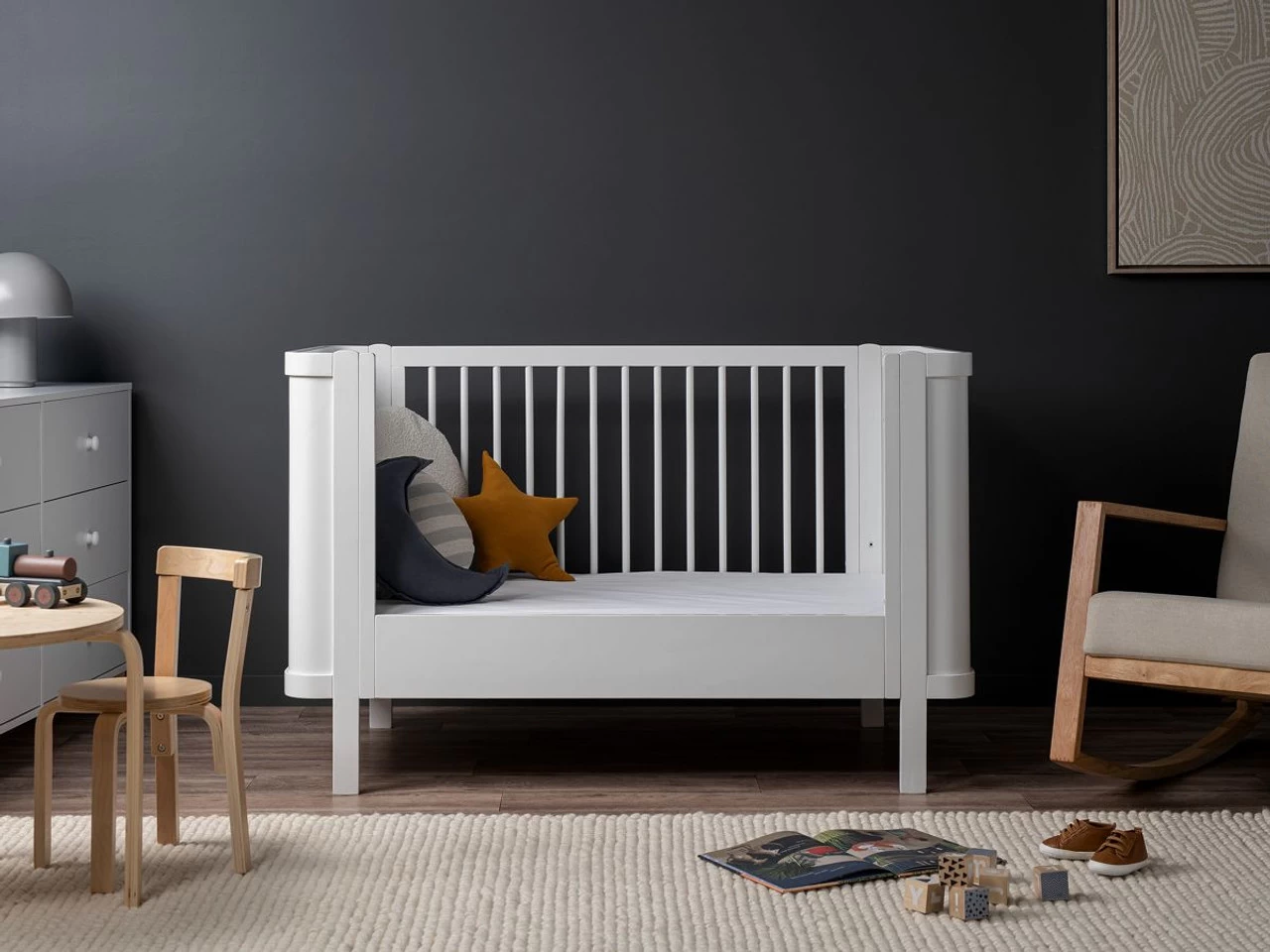 Orlando Cot Toddler Bed Conversion - White- CLEARANCE - Image 3