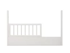 Orlando Cot Toddler Bed Half Frame - White