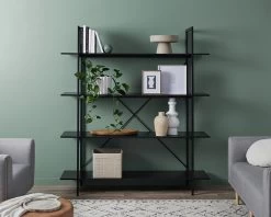 Porto Bookcase - All Black