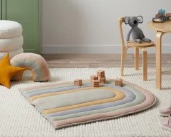 Rainbow Knitted Playmat