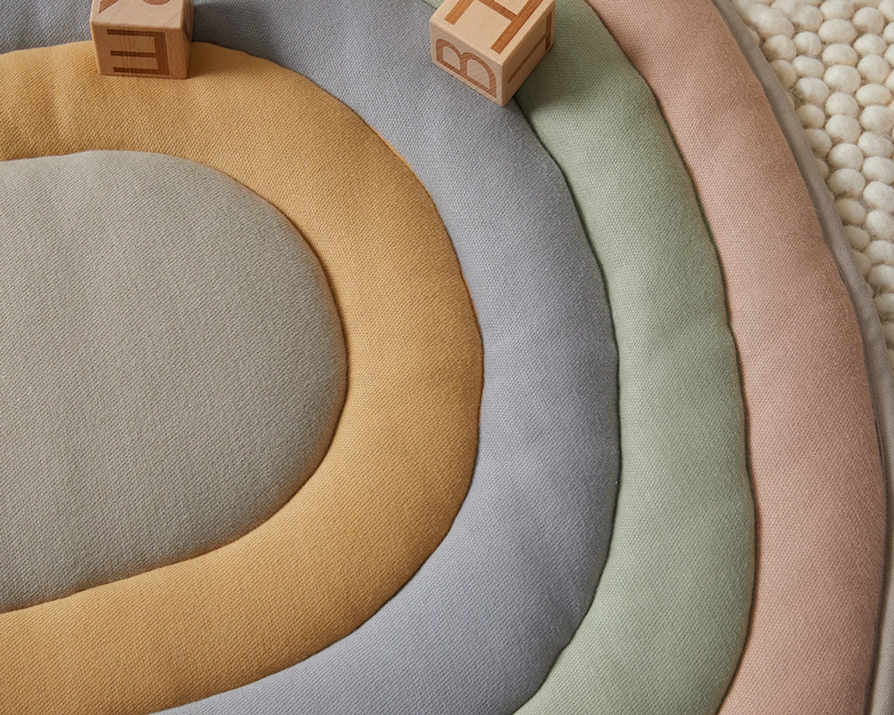 Rainbow Knitted Playmat - Image 6