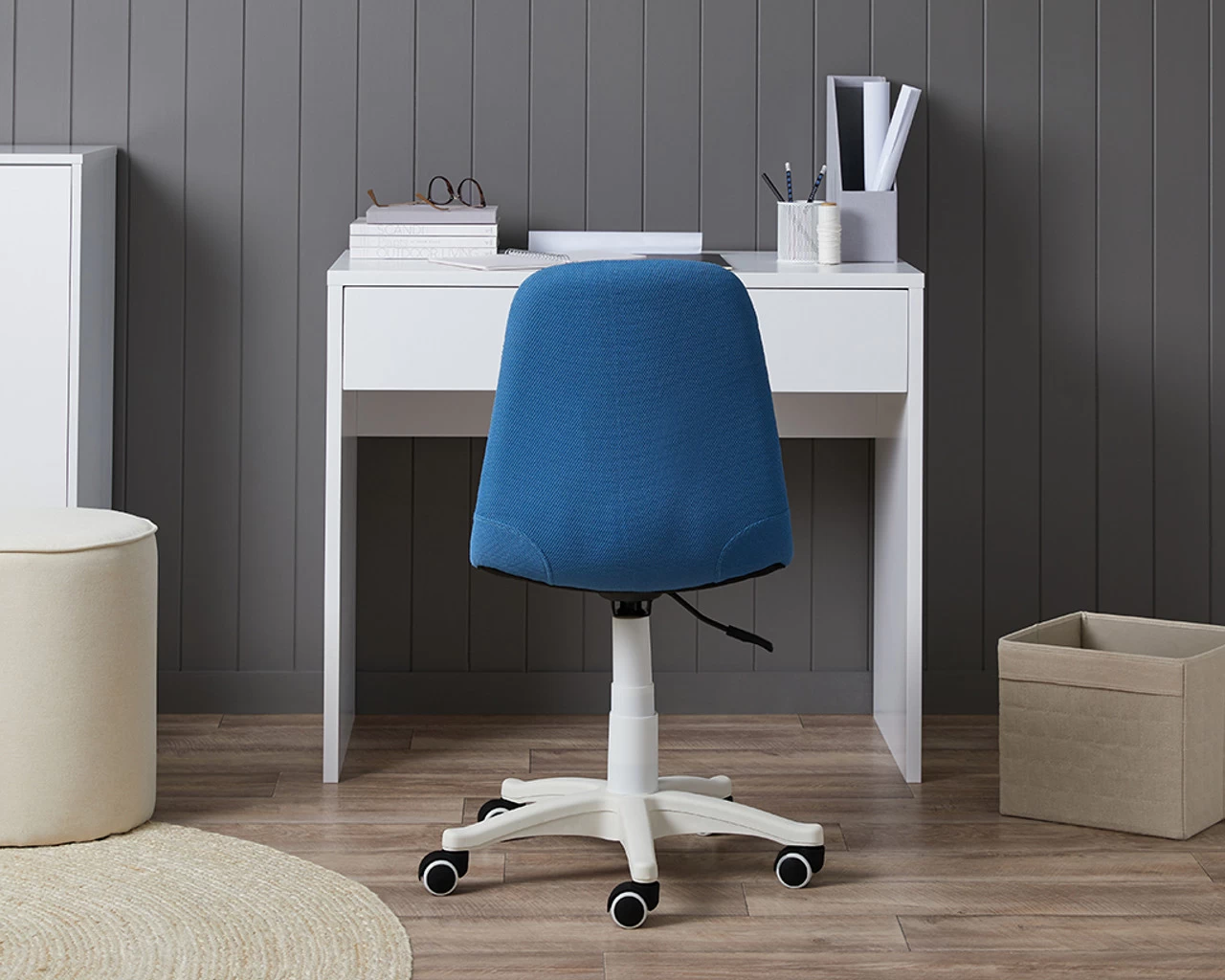 Stevie Desk Chair - Dark Blue - Image 3