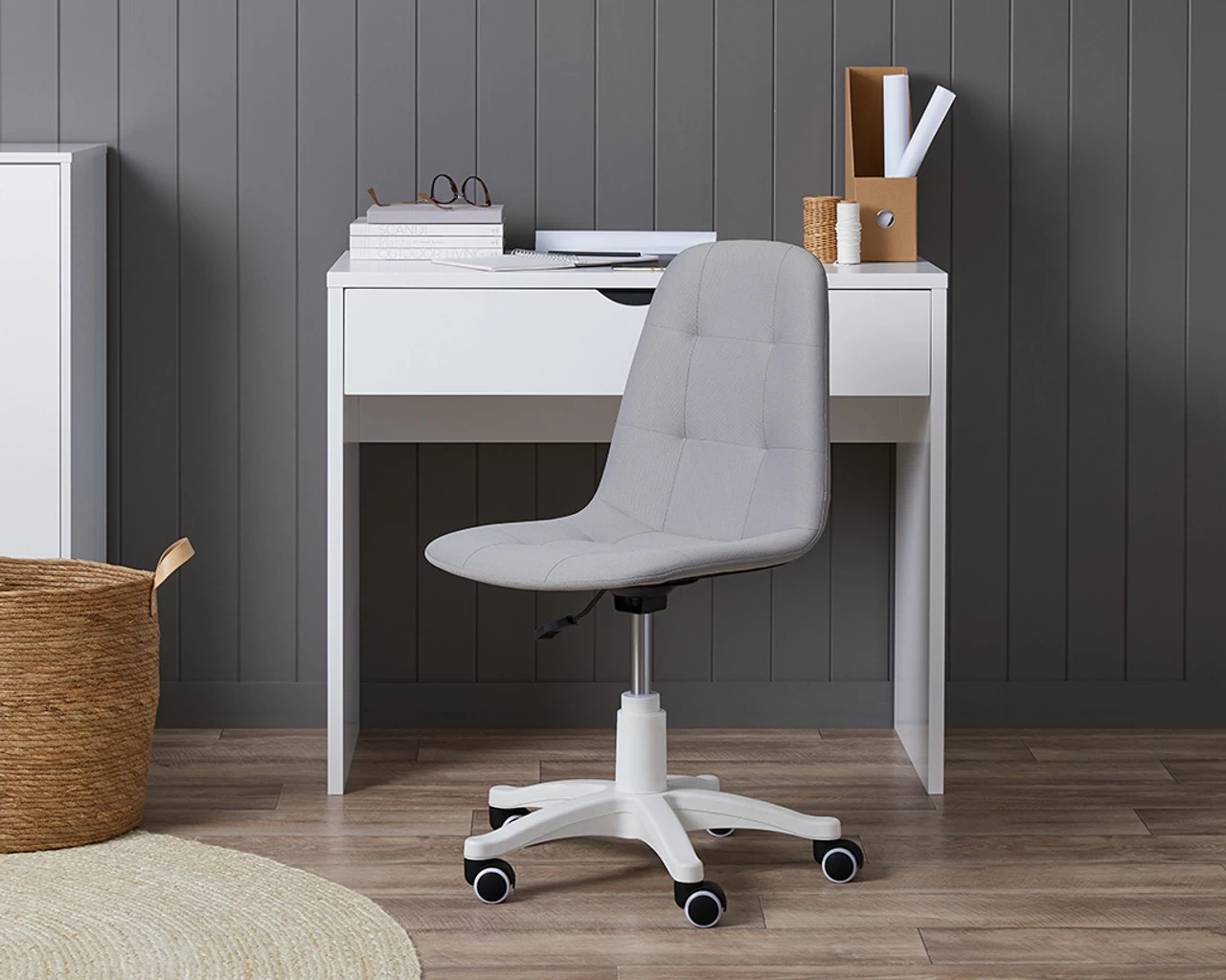 Stevie Desk Chair - Grey - Image 3