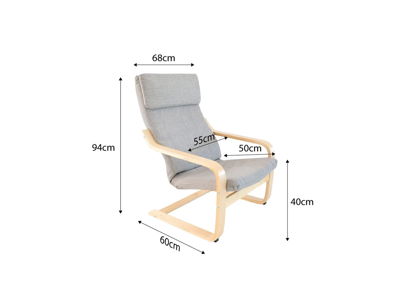 Asta Armchair - Grey - Image 6