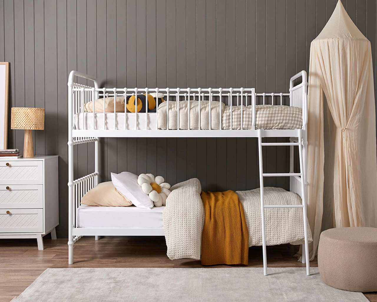 Sonata Bunk Bed - White