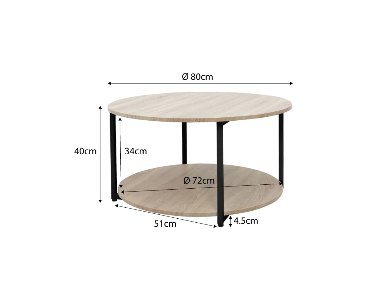 Vigo Coffee Table - Black - Image 5