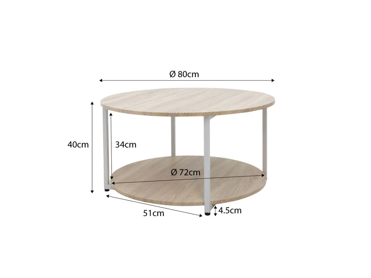 Vigo Coffee Table - White - Image 6
