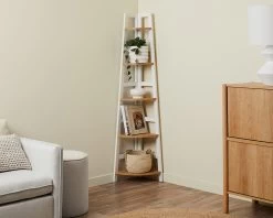 Porto Corner Shelves - White
