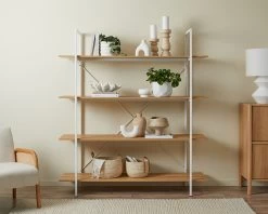 Porto Bookcase - White