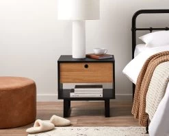 Parker Bedside Table - Black