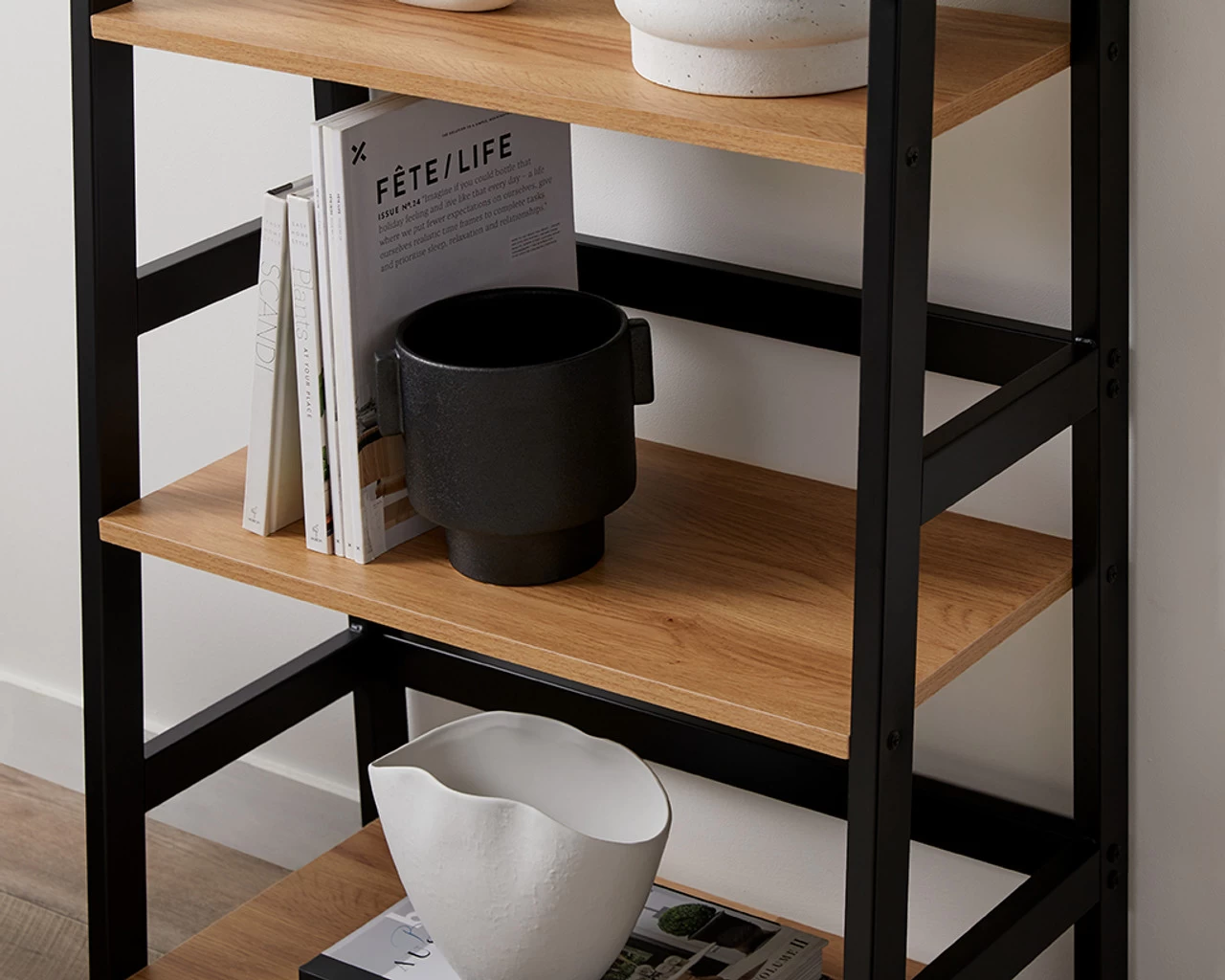 Porto Three Shelves - Black - Image 4