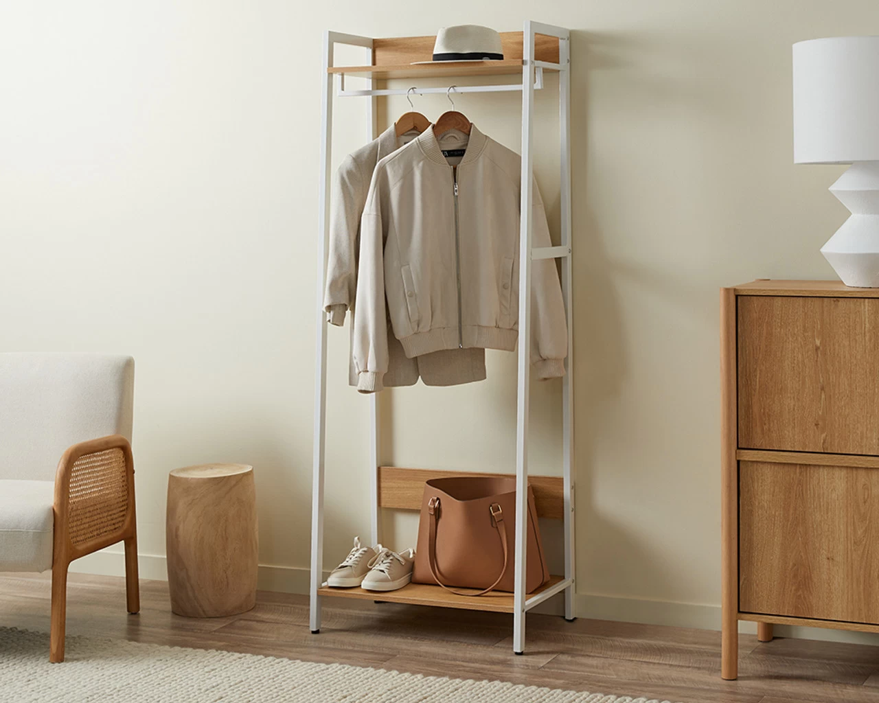 Porto Full Length Hanger - White - Image 3