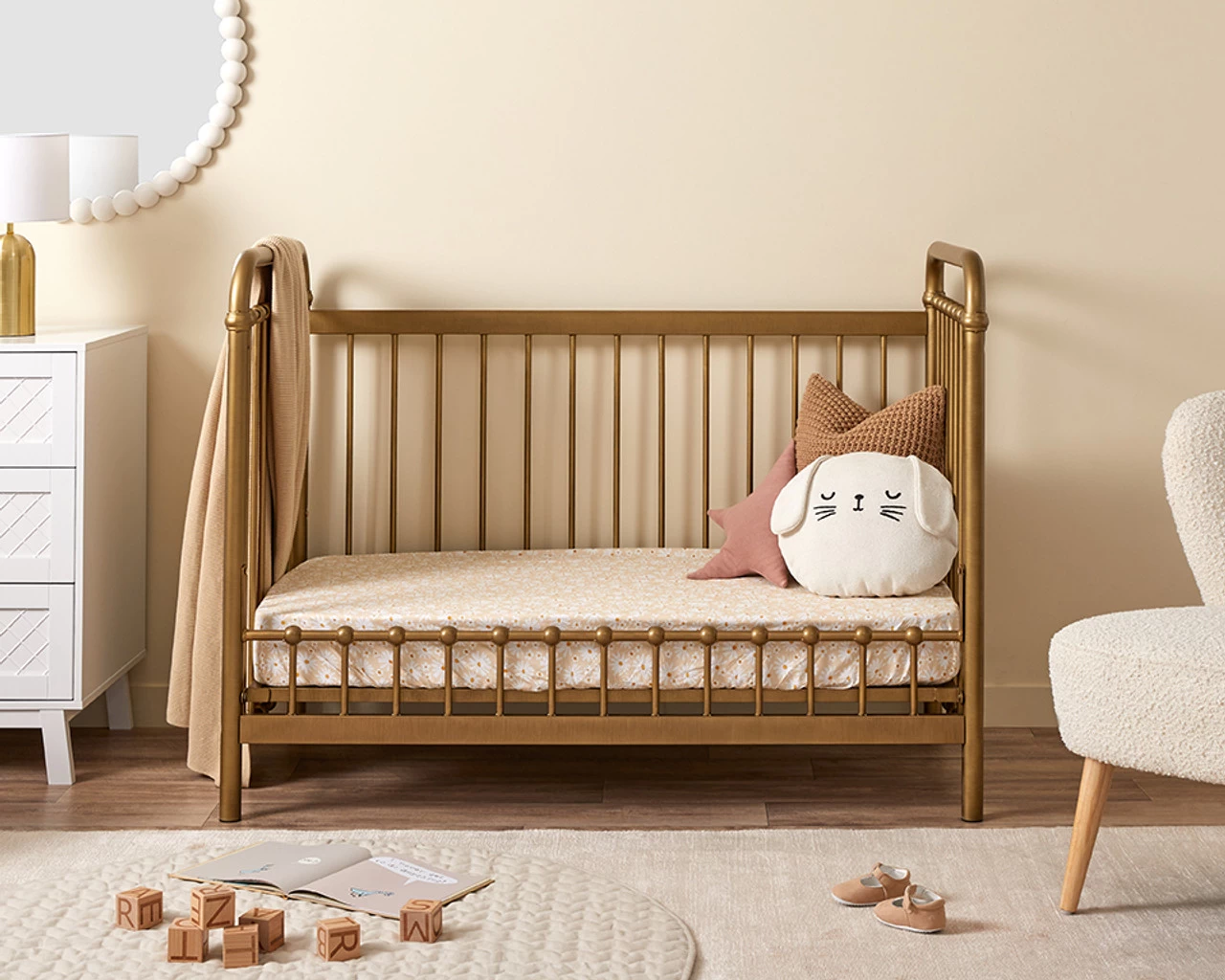 Sonata Cot Toddler Bed Conversion - Bronze